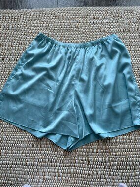 Daily Drills Blue Silk Shorts